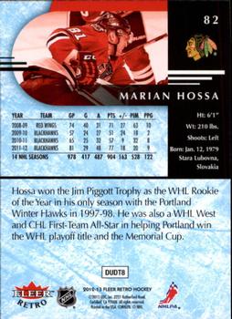 2012-13 Fleer Retro #82 Marian Hossa Back
