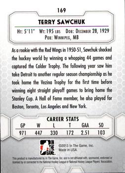 2012-13 In The Game Between The Pipes #169 Terry Sawchuk Back