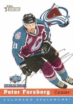2001 Topps Heritage Colorado Avalanche NHL All-Star Game #3 Peter Forsberg Front