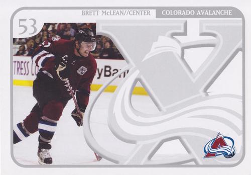 2006-07 Colorado Avalanche X Anniversary Postcards #NNO Brett McLean Front