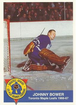 1993-94 High Liner Greatest Goalies #9 Johnny Bower Front