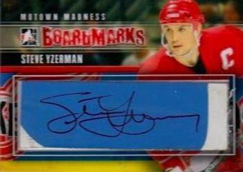 2012-13 In The Game Motown Madness - Boardmarks Autographs #BM-SY Steve Yzerman Front