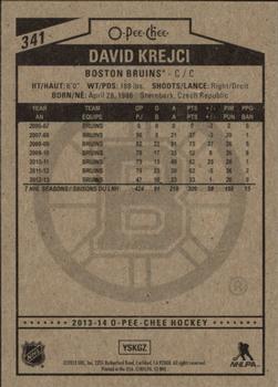 2013-14 O-Pee-Chee #341 David Krejci Back