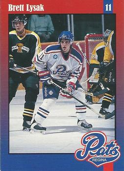 1997-98 Regina Pats (WHL) Police #4 Brett Lysak Front