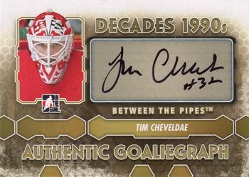 2012-13 In The Game Between The Pipes - Authentic Goaliegraphs #A-TC Tim Cheveldae Front