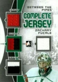 2012-13 In The Game Between The Pipes - Complete Jersey Silver #CJ-02 Zachary Fucale Front