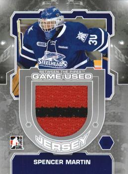 2012-13 In The Game Between The Pipes - Jerseys Silver #M-45 Spencer Martin Front