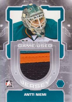 2012-13 In The Game Between The Pipes - Jerseys Silver #M-47 Antti Niemi Front