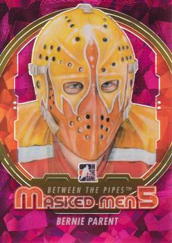 2012-13 In The Game Between The Pipes - Masked Men 5 Rainbow Foil #MM-34 Bernie Parent Front