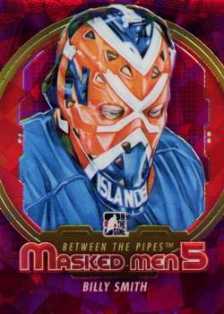 2012-13 In The Game Between The Pipes - Masked Men 5 Rainbow Foil #MM-45 Billy Smith Front