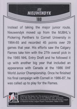 2012-13 In The Game Draft Prospects #180 Joe Nieuwendyk Back