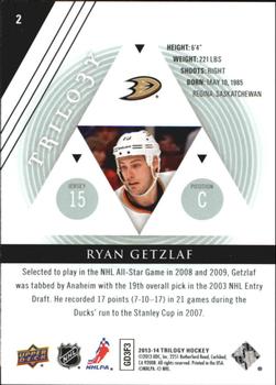 2013-14 Upper Deck Trilogy #2 Ryan Getzlaf Back
