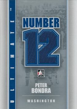 2012-13 In The Game Ultimate Memorabilia - Number 12 Memorabilia #NNO Peter Bondra Front