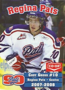 2007-08 Co-op Regina Pats (WHL) #10 Cody Gross Front