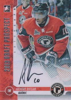 2012-13 In The Game Draft Prospects - Autographs Silver #A-AD2 Anthony Duclair Front