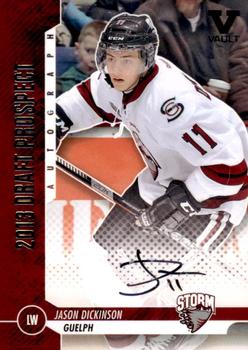 2012-13 In The Game Draft Prospects - Autographs Silver #A-JDI2 Jason Dickinson Front