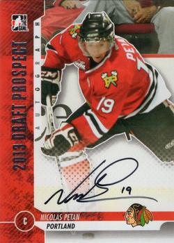 2012-13 In The Game Draft Prospects - Autographs Silver #A-NP Nicolas Petan Front