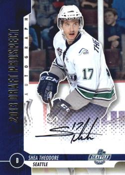 2012-13 In The Game Draft Prospects - Autographs Silver #A-ST Shea Theodore Front