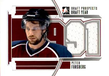 2012-13 In The Game Draft Prospects - Draft Year Silver #DY-25 Peter Forsberg Front