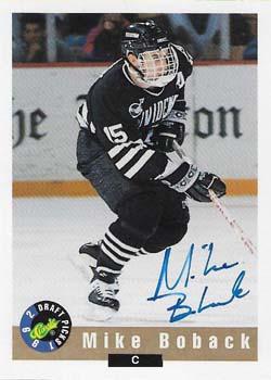 1992 Classic Draft Picks - Autographs #NNO Mike Boback Front