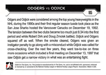 2013-14 In The Game Decades 1990s #185 Jeff Odgers / Gino Odjick Back