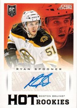 2013-14 Score - Hot Rookies Signatures #607 Ryan Spooner Front
