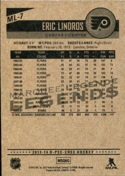2013-14 O-Pee-Chee - Marquee Legends #ML-7 Eric Lindros Back