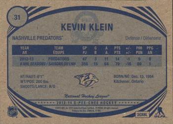 2013-14 O-Pee-Chee - Retro #31 Kevin Klein Back