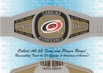 2013-14 O-Pee-Chee - Rings #R-5 Carolina Hurricanes Front