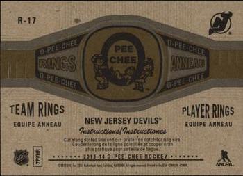 2013-14 O-Pee-Chee - Rings #R-17 New Jersey Devils Back