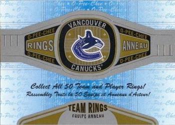 2013-14 O-Pee-Chee - Rings #R-28 Vancouver Canucks Front