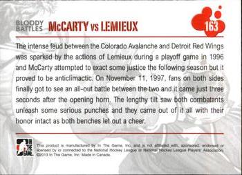 2013-14 In The Game Enforcers #163 Darren McCarty / Claude Lemieux Back