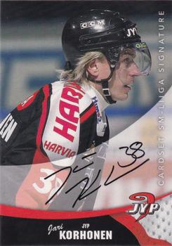 2004-05 Cardset Finland - Autographs #63 Jari Korhonen Front