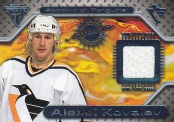 2000-01 Pacific Private Stock Titanium - Game-Used Gear #135 Alexei Kovalev Front
