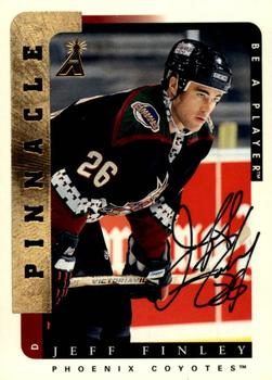 1996-97 Pinnacle Be a Player - Autographs #156 Jeff Finley Front