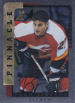 1996-97 Pinnacle Be a Player - Autographs Silver #105 Todd Simpson Front