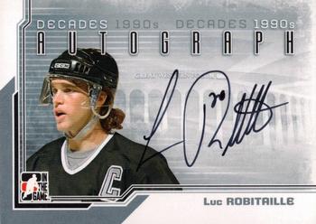 2013-14 In The Game Decades 1990s - Autographs #A-LR Luc Robitaille Front