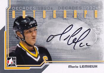2013-14 In The Game Decades 1990s - Autographs #A-ML Mario Lemieux  Front