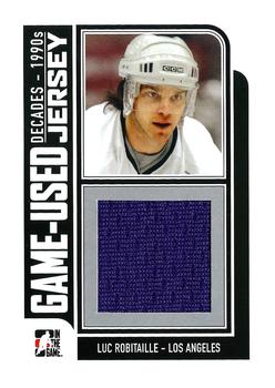 2013-14 In The Game Decades 1990s - Game Used Jerseys Black #M-21 Luc Robitaille Front