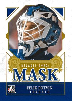2013-14 In The Game Decades 1990s - Decades Mask #DM-08 Felix Potvin Front