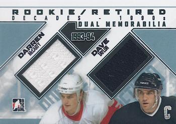 2013-14 In The Game Decades 1990s - Rookie and Retired Dual Jerseys Black #RRDM-04 Darren McCarty / Dave Taylor Front