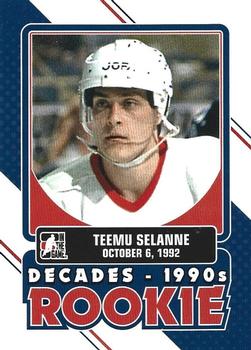 2013-14 In The Game Decades 1990s - Decades Rookie #DR-17 Teemu Selanne Front