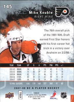 2007-08 Upper Deck Be a Player #145 Mike Knuble Back