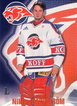 1998-99 Cardset Finland #29 Niklas Bäckström Front