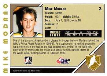 2007-08 In The Game Heroes and Prospects #3 Mike Modano Back
