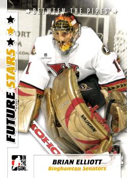 2007-08 In The Game Between the Pipes #6 Brian Elliott Front