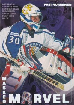 2000-01 Cardset Finland - Masked Marvel #NNO1 Pasi Nurminen Front