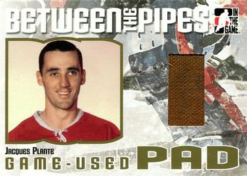 2005-06 In The Game Between the Pipes - Game-Used Pad Gold #GUP-07 Jacques Plante Front