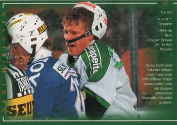 1996-97 Leaf Sisu SM-Liiga (Finnish) #36 Tomi Hirvonen Back