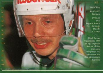 1996-97 Leaf Sisu SM-Liiga (Finnish) #39 Juha Järvenpää Back